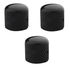 Guitar Potentiometer Knobs with 6mm 0.24" Dia. Shaft Pots 3Pcs Metal Dome Co...