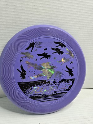 Vintage WHAM-O Frisbee Disc Golf Ripper Purple Black Silver Toy Outdoor 