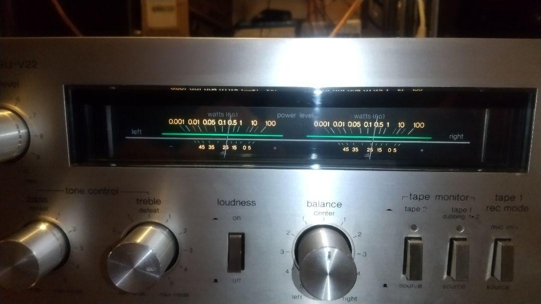 松下電器 Technics SU-V22 アナログレベルメーター搭載アンプ 松下電器 Technics SU-V22 アナログレベルメーター搭載アンプ アンプ