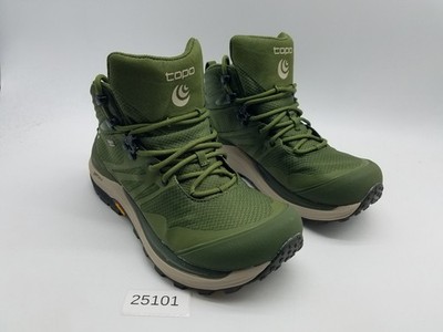 Topo Trailventure 2 WP Mid Women's Size 9 Hiking Boots Olive Tan *Worn once