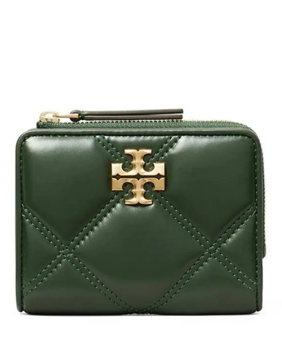 Tory Burch Small Kira Diamond Quilt Zip-Around Wallet NWT New $198 Retail