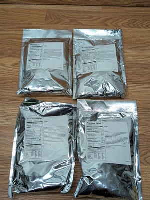 Lot of 4 Packages Chili Food Emergency Food Survival 5 Servings Per Bag Exp 2035