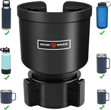 Car Cup Holder Expander Adapter – Adjustable Base for Large Mugs & Yeti