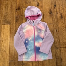 Girls FreeCountry Wind/Water Resistant Purple Jacket, Size 4 - EXCELLENT