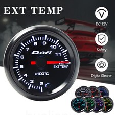 Universal 2 52mm 7 Color Led Pointer Exhaust Gas Temp Gauge Wsensor 200-1200
