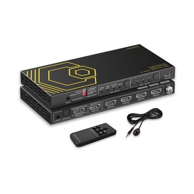 8K@60Hz 4K@120Hz HDMI2.1 Switch 4 in 1 Out with eARC,ARC Audio Extractor,7.1C...
