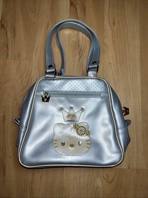 Early 2000s Y2K Hello Kitty Blue Mini Shoulder Bag w/ Pockets cute