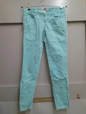 Jolt turquoise skinny corduroy trousers