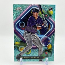 2023 Topps Cosmic Chrome Aqua Equinox Refractor /199 Michael Toglia Rookie RC