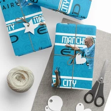 Erling Haaland Manchester City Premier League Soccer Futbol Gift Wrapping Paper