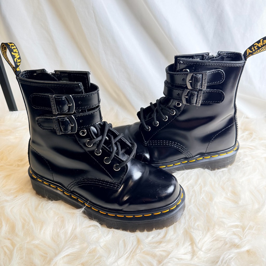 RARE Dr. Martens 1460 ALT Double Strap Zip Boots - Women’s 6 image 10