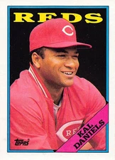 Kal Daniels 1988 Topps 622  Cincinnati Reds  Baseball Card