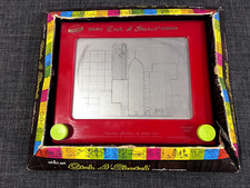 Vintage Etch-A-Sketch 505 Ohio Art Original Box 1960  s USED WORKING