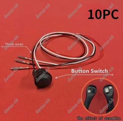 10* Joystick Button Black 3 line 635-8205 For CAT 320gc / 323/326/330/336/345GC