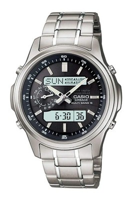 Japan NEU Casio Uhr Lineage Solar Radio LCW-M300D-1AJF Silber