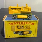Vintage Original Boxed Lesney Matchbox #8 Caterpillar Tractor Die-Cast Car