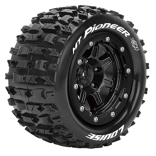 Louise RC MT-Pioneer T-Maxx Soft 1/2 ET (17mm Hex) Wheels & Tyres (Pair)