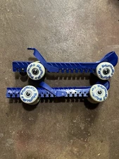 RollerGards Blue Roller Skate Guards with Indoor Outdoor Wheels Size 9 and Under