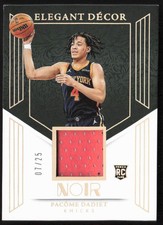 2024-25 NOIR ELEGANT DECOR PACOME DADIET RC JERSEY 1 COLOR NEW YORK KNICKS