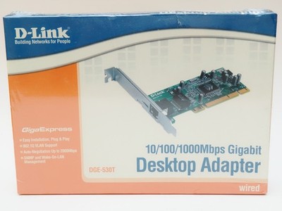 New sealed D-Link DGE-530T 10/100/1000 Desktop PCI Adapter Gigabit Ethernet
