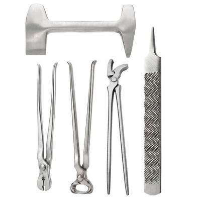 NS Crafts  5-teiliges Hufschmied Klauenpflegeset Pferd Zange Zange Raspel Zange Set UK