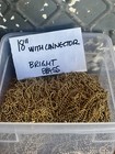 Bead Ball Chain Lot of Shiny Brass made in the USA with connector — photo 1