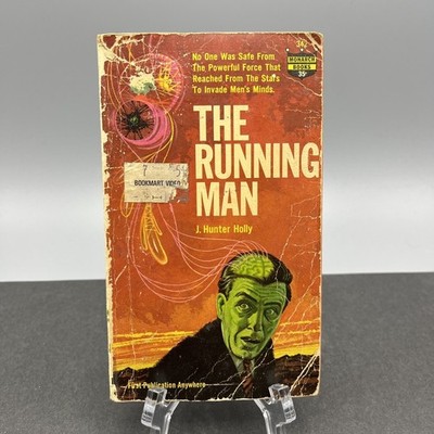 The Running Man J Hunter Holly Vtg Scifi Paperback 1st Monarch PB 1963 EX-LIB
