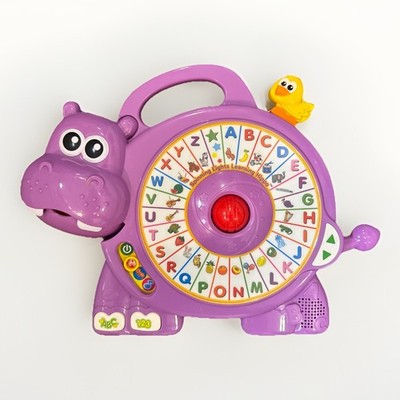 VTech Spinning Lights Learning Hippo 2015 Interactive ABC 123 Music Toy Purple