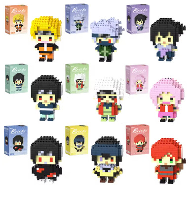 Anime Ninja Organization Building Blocks Set Mini Bricks Model Kit Toy Gift Kids