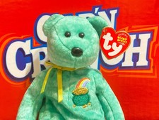 Ty Beanie Babies Killarney the Green St. Patrick  s Day Irish Bear DOB - 2003