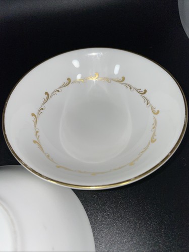 Rondo By Royal Doulton 3 Gold Rimmed Small Bowls Bone China - Picture 3 of 11
