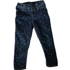 Jordache Toddler Jeggings VTG Vintage Size 4T Blue W/ Flowers