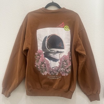 Supervsn x Saba Few Good Things Crewneck Brown Sweatshirt Sz Large