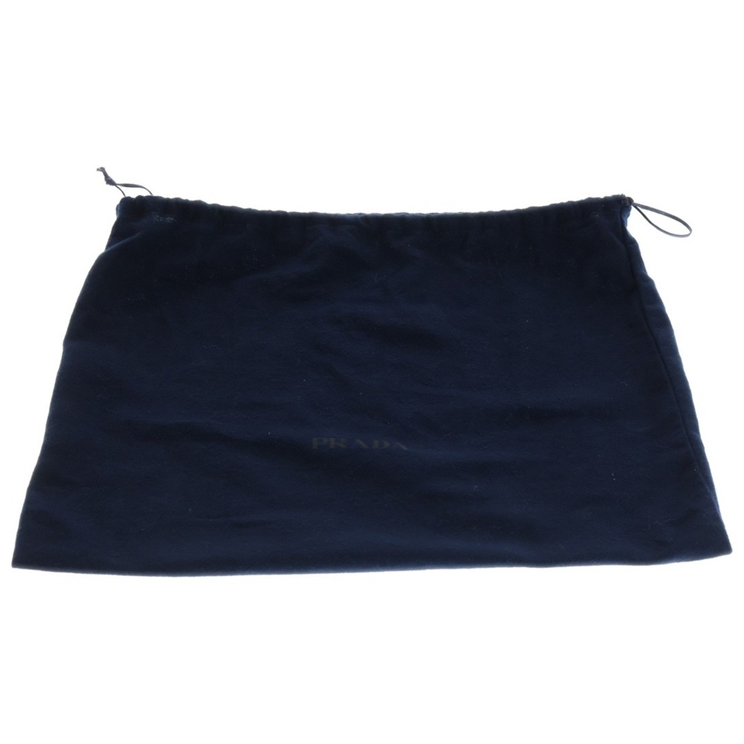 PRADA Nappa Leather 2-way Bag Shoulder Handbag Khaki Green 2VH188 Silver Used 5d thumbnail 6