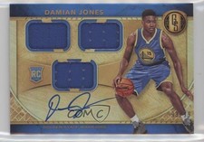 2016 Panini Gold Standard Rookie Jersey Triple 93/99 Damian Jones #292 Auto 1u6