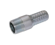 COMBINATION NIPPLE ZINC PLATED STEEL BSPT MALE 1/2" TO 6" BSPT