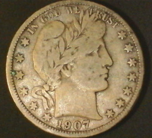 1907-O-- Barber Half Dollar TOUGH KEY DATE