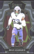 2022 Panini Select Brian Asamoah II Rookie Minnesota Vikings #165