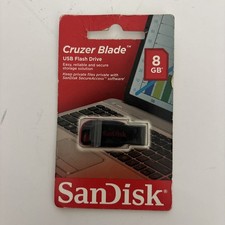 SanDisk 8GB Cruzer Blade USB Flash Drive New Free Shipping