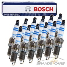 12x BOSCH ZÜNDKERZE DOPPELPLATIN FÜR MERCEDES BENZ S-KLASSE C140 SEC CL 600 M120