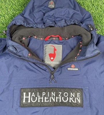 Höhenhorn Allesso Windbreaker Ski Jacket Blue Men s Small Cold Gear Alpin Zone