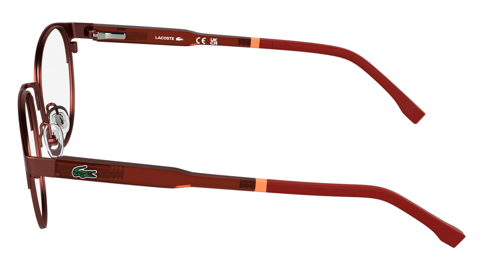 LACOSTE L3115 601 MATTE BURGUNDY 48/18/135 BOY Eyeglasses thumbnail 3