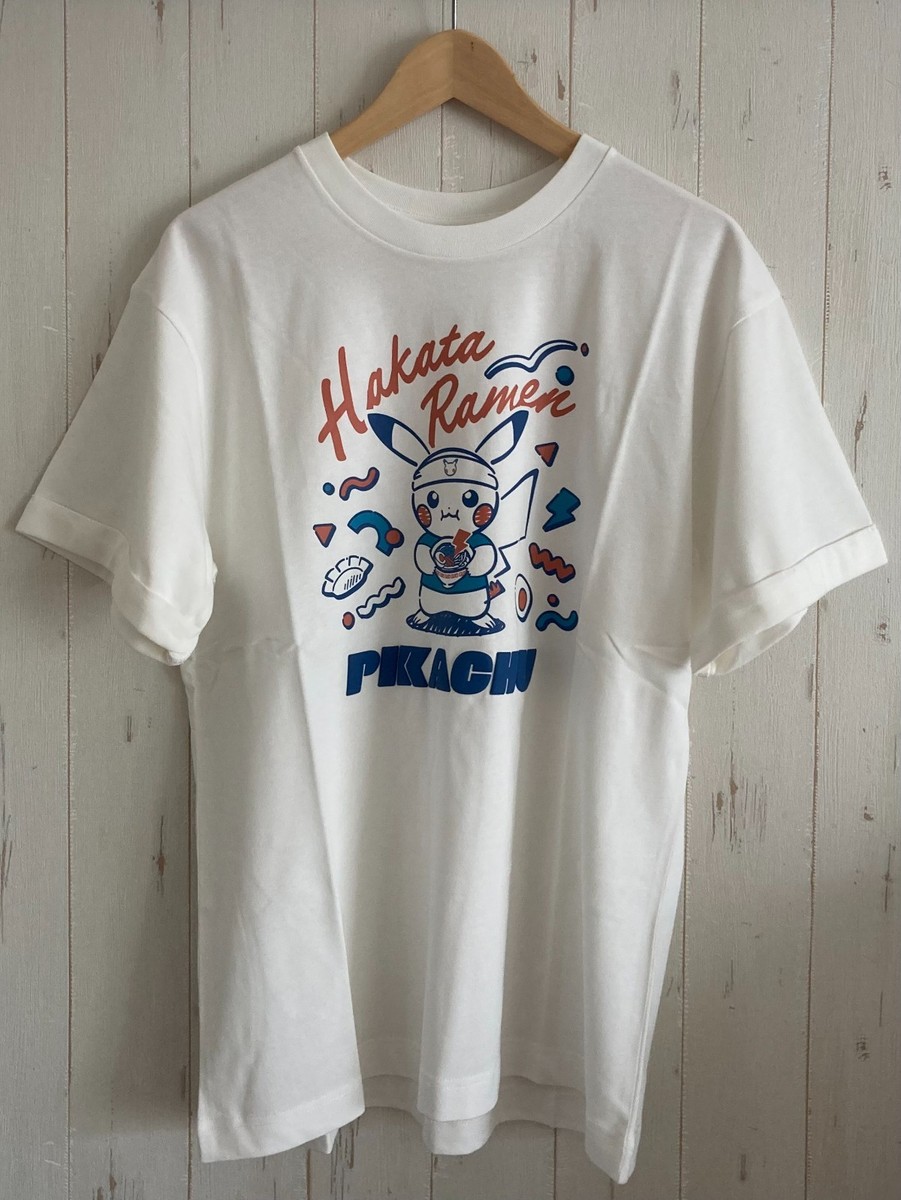 トップス POKEMON MADE GRAPHIC T-SHIRT FUKUOKA 3XL Pokemon Center Fukuoka Ramen Pikachu T-Shirt L White Japan