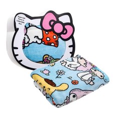 Hello Kitty Throw Blanket with Gift Box - Throw Measures 46 x 60 Inches Super