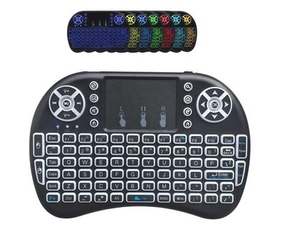 i8 Pro Mini 2.4G BT Wireless Keyboard Touchpad 7 Colors Backlit i8BT7C
