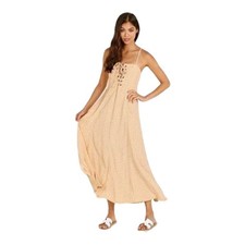 Faithfull The Brand Rossi Mirador Midi Dress Lace Up Size 2