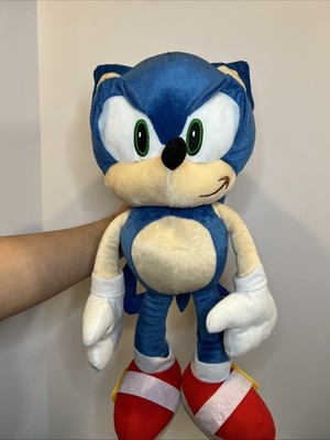 SEGA Sonic The Hedgehog Sonic 19  Large Plush Stuffed Backpack Bag