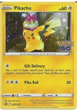 SWSH234 Pikachu Special Pokemon GO Illustration Black Star Promo Cosmos Holo