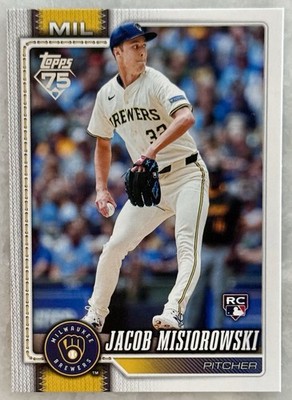 2026 Topps Series 1 Jacob Misiorowski RC Milwaukee Brewers #10 | eBay