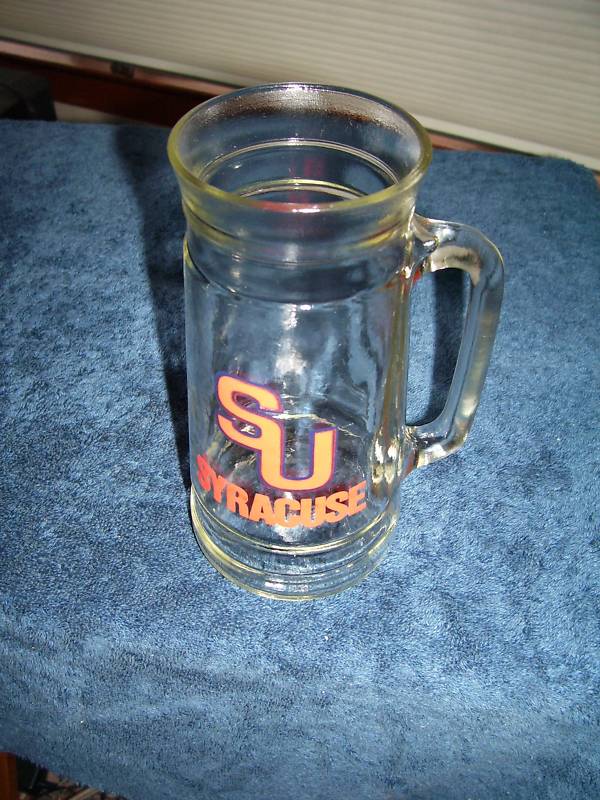 Vintage Syracuse University * SU * Glass Beer Stein Mug eBay